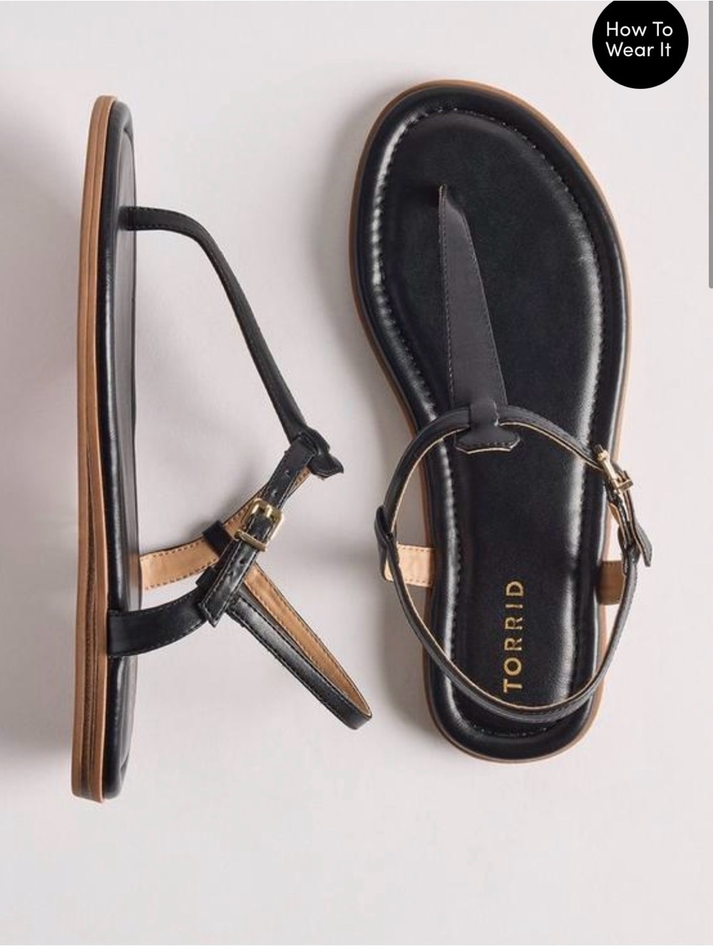 NWT Torrid Black women’s T-Strap Sandal Size 12
